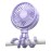 Coohea Stroller Fan Clip on for Baby, 4000mAh Rechargeable Battery Operated, Flexible Tripod, 3 Wind Speed, 360 Rotatable, Small Portable Fan for Car Seat Crib Backseat Beach Travel Camping, Purple