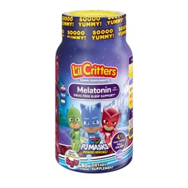 L\'il Critters PJ Masks Melatonin Gummy Supplements, 60 Gummies