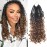 Goddess Box Braids Crochet Hair With Curly Ends 10 Inch Bohomian Box Braids Crochet Braids 1 Packs 3X Crochet Braids Synthetic Braiding Hair Extension for Black Women (10 Inch (Pack of 1), 4-30)