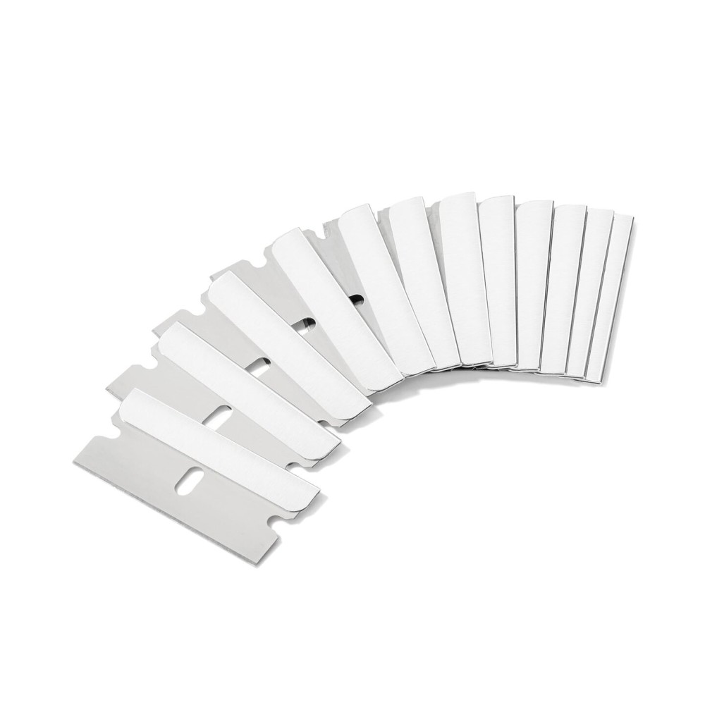 Bates Single Edge Razor Blades, 100 Pack, Stainless Steel Straight Edge Razor Blades