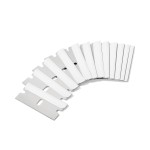 Bates Single Edge Razor Blades, 100 Pack, Stainless Steel Straight Edge Razor Blades