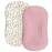 Hooyax Muslin Baby Lounger Cover 2 Pack, Organic Removable Lounger Slipcover for Newborn, Baby Padded Lounger Infant Floor Seat Covers for Boys Girls (Flesh Pink & Floral)