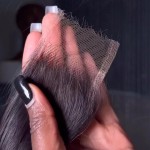 BEEOS 2x6 Skinlike Real HD Lace Closure Only, 0.10mm Ultra-thin Invisible Lace Pre Plucked Hairline Straight Human Hair Closure Bleached Knots 16 Inch