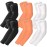 BHYTAKI 6 Pairs UV Sun Protection Arm Sleeves, UPF 50 Sports Cooling Arm Compression Sleeves for Men Women Teenager