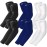 BHYTAKI 6 Pairs UV Sun Protection Arm Sleeves, UPF 50 Sports Cooling Arm Compression Sleeves for Men Women Teenager