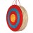 DOSTYLE Archery Targets Traditional Solid Straw Round Archery Target Shooting Bow Coloured Rope Target Face Three Layer for Shooting Practice (Red Seven Layers)