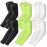 BHYTAKI 6 Pairs UV Sun Protection Arm Sleeves, UPF 50 Sports Cooling Arm Compression Sleeves for Men Women Teenager