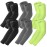 BHYTAKI 6 Pairs UV Sun Protection Arm Sleeves, UPF 50 Sports Cooling Arm Compression Sleeves for Men Women Teenager