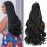 Conrora French Curly Braiding Hair 18 Inch 8 Packs Black Color - Pre Stretched Bouncy Braiding Hair- Loose Wavy Synthetic Hair Extensions For Black Women (18 inch 8 packs 1B)