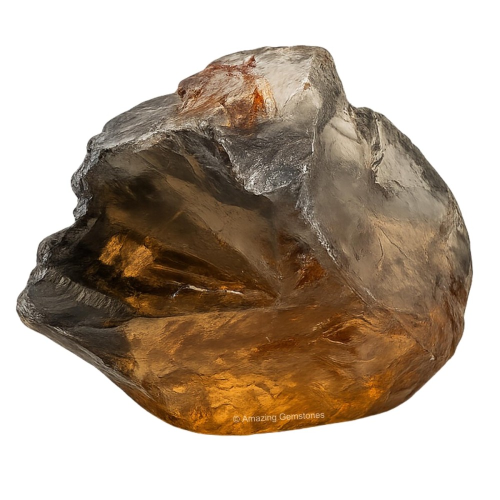 Amazing Gemstone Smoky Quartz Raw Crystals and Healing Stones, Natural Rocks for Tumbling and DIY Raw Stones and Crystals (1 Piece)