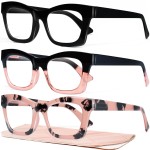 CCVOO 2.25 Oprah Style Reading Glasses for Women, Stylish Eyeglasses, Blue Light Readers for Women, Cheaters