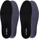 2 Pair-Insoles for Womens Memory Foam Shoe Inserts,Replacement Insoles for Work Boot Running Shoes-Shock Absorption and Cushion for Feet Relief,Comfort Inner Soles for Everyday Use Black 37EU/US6