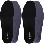 2 Pair-Insoles for Mens Replacement Shoe Inserts for Work Boot Running Shoes-Shock Absorption and Cushion for Feet Relief,Comfort Inner Soles for Everyday Use Black 44EU/US11