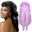 2Pcs Bonnets for Black Women Braid Bonnet, Large Long Satin Bonnet for Braids, Silk Bonnet with Stretchy Tie Band Sleep Cap Hair (2Pcs-Black&Purple)