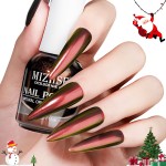 MIZHSE Quick Dry Chameleon Nail Polish, Red Nail Polish Air Dry Fast, 15ml/0.5 fl oz High Glossy Shiny Nail Pigment Color Shifting Nail Art Salon Manicure Home