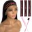 Iraatraa Wig Band, 3 Pcs Lace Melting Bands For Wig, Edge Wrap To Lay Edges Latex And Nylon, Adjustable Size, 5 Piece Set, For Lace Front Wigs, Keeps Wigs In Place (Blackred, Unisex, Adult)