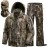 NEW VIEW Camo Hunting Clothes for Men, Quiet Warm Fleece Lining, Cold Weather Deer Hunting Jacket and Pants with Face Mask