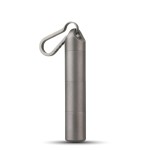 Imentha Titanium Keychain Pill Holder - Compact, Durable, and Waterproof 3-Compartment Small Pill Case - Portable and Versatile Medicine Container for Everyday Use and Travel (Titanium Grey)