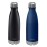 CHILLOUT LIFE Stainless Steel 2 Pack Water Bottle for Kids School: 17 oz Double Wall Insulated Cola Bottle Shape for Cold and Warm Drinks, 2 Set (Black - Navy Blue)