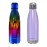 CHILLOUT LIFE Stainless Steel 2 Pack Water Bottle for Kids School: 17 oz Double Wall Insulated Cola Bottle Shape for Cold and Warm Drinks, 2 Set (Purple Sparkle - UV Rainbow)