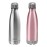 CHILLOUT LIFE Stainless Steel 2 Pack Water Bottle for Kids School: 17 oz Double Wall Insulated Cola Bottle Shape for Cold and Warm Drinks, 2 Set (Rose Gold - Stainless Steel)