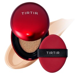 TIRTIR Mask Fit Red Cushion Foundation | Full coverage, Weightless, Skin fit, Satin Glow Finish, Korean Makeup BB Foundation, beauty, Tattoo cover up, Buildable (24N Latte, 0.63 Fl Oz)