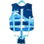 Zeraty Toddler Swim Vest Neoprene Kids Float Jacket Swimming Aid for Children Girls and Boys 36-40-50-60-70-88Lbs with Dual Adjustable Safety Straps
