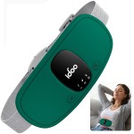 iDOO Travel Heating Pad, FSA Eligible Item, Portable Heating Pad for Period Cramps with 3 Heat Levels and 3 Massage Modes, Menstrual Heating Pads for Women, Gifts for Girlfriend Mom Wife Women (Green)