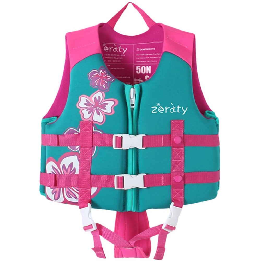 Zeraty Toddler Swim Vest Neoprene Kids Float Jacket Swimming Aid for Children Girls and Boys 36-40-50-60-70-88Lbs with Dual Adjustable Safety Straps