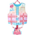 Zeraty Toddler Swim Vest Neoprene Kids Float Jacket Swimming Aid for Children Girls and Boys 36-40-50-60-70-88Lbs with Dual Adjustable Safety Straps
