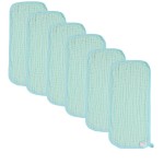 norinori Baby Burp Cloths Muslin Washcloths 6Pack - Muslin Burp Cloths Large 20\'\'x10\'\' Extra Soft Absorbent Baby Burp Rags for Newborn 100% Cotton for Boys Girls Gift 6 Layers Machine Washable