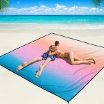WIWIGO Beach Blanket Waterproof Sandproof Beach Mat 79 X 83/10\'x9\'for 2-8 Adults Quick Drying Outdoor Picnic Mat Beach Accessories for Travel, Camping, Hiking
