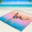 WIWIGO Beach Blanket Waterproof Sandproof Beach Mat 79 X 83/10\'x9\'for 2-8 Adults Quick Drying Outdoor Picnic Mat Beach Accessories for Travel, Camping, Hiking