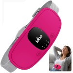 iDOO Menstrual Heating Pad, FSA Eligible Item, Cramps Heating Pad Women with 3 Heat Levels and 3 Massage Modes, Portable Heat Pad for Cramps, Gifts for Girlfriend Mom Wife Women (Barbie Pink)