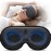 YFONG Weighted Sleep Mask, Women Men 3D Eye Mask Blocking Lights Sleeping Mask (4.2oz/120g), Pressure Relief Night Sleep Eye Mask with Adjustable Strap, Eye Cover Blindfold for Travel Nap Yoga, Gray