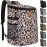 Backpack Cooler for Women, Soft Cooler Backpack with Cooler Compartment Insulated Waterproof Ice Pack Cooler Bag for Women Black Brown Pattern