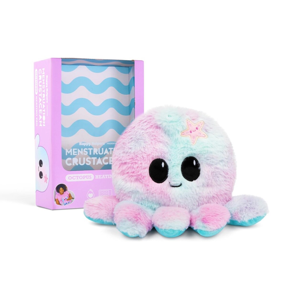 Happy Helpers Octopus By Relatable, Microwavable Heating Pad For Period Cramps, Great Gift Ideas For Loved Ones Of All Ages, Cozy Gifts For Friends, or Fun White Elephant Gift