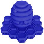 Big Bee, Little Bee - Kids Original ScrubBEE, 100% Silicone Childrens Bath Scrubber, Promotes Effective Independent Hand & Body Washing, As Seen on Shark Tank (Periwinkle)