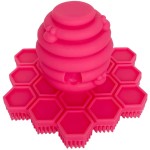 Big Bee, Little Bee - Kids Original ScrubBEE, 100% Silicone Childrens Bath Scrubber, Promotes Effective Independent Hand & Body Washing, As Seen on Shark Tank (Hibiscus)