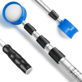 prowithlin Golf Ball Retriever, 18ft Aluminum Alloy Golf Balls Retrievers Telescopic Golf Accessories Golf Gift for Men