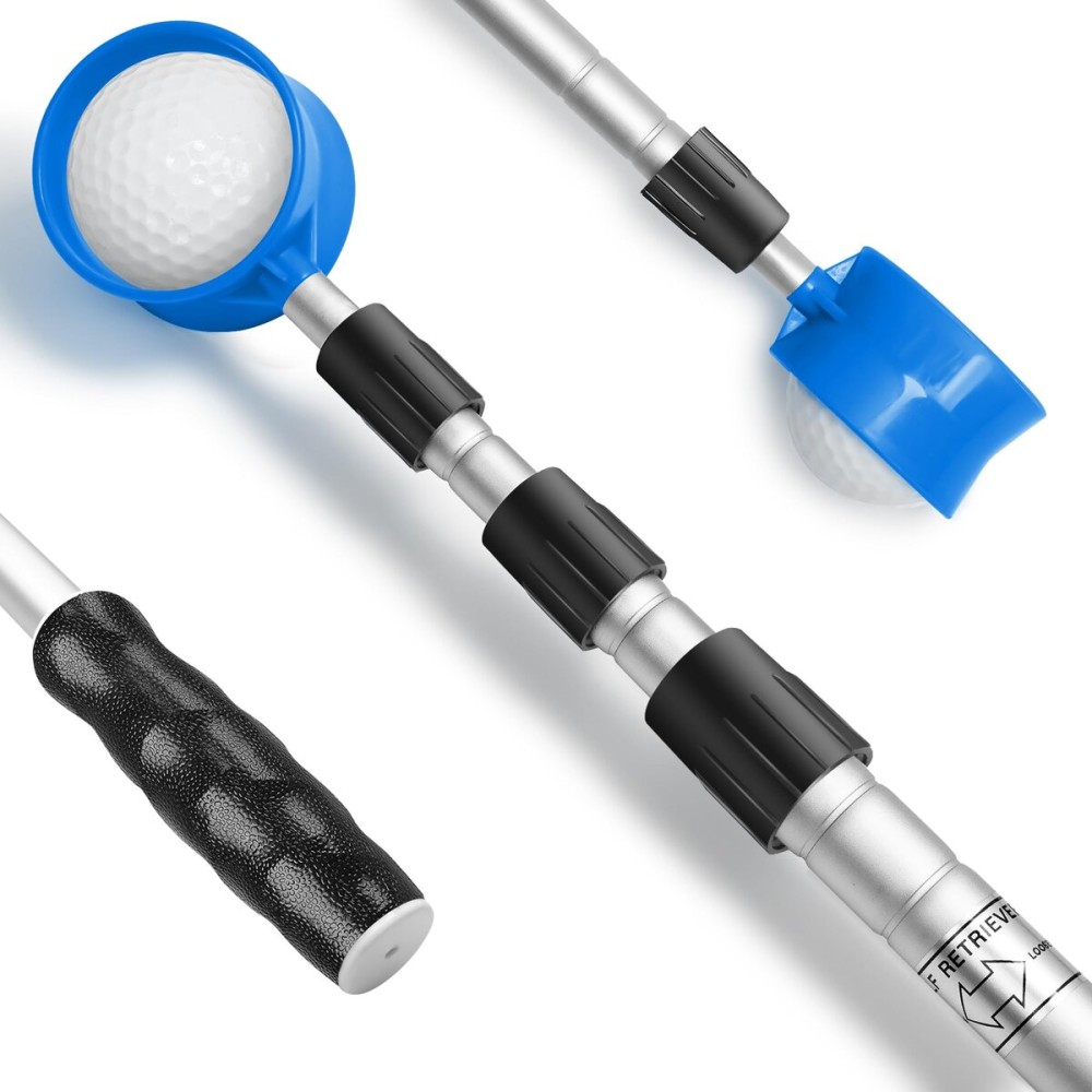 prowithlin Golf Ball Retriever, 12ft Aluminum Alloy Golf Balls Retrievers Telescopic Golf Accessories Golf Gift for Men