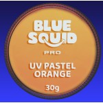 Blue Squid Face Paint Water Based Single Cake Professional Face Paint & Body Paint - Water Activated, Kids Adults Face Painting for Costume, Halloween Makeup, Cosplay - UV Pastel Orange Face Paint 30g