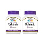 21st Century, Melatonin Quick Dissolve Tablets 10 mg, White, Cherry, 120 Count (Pack of 2)