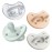 Chicco PhysioForma Luxe Orthodontic Pacifier, 0-6m | 100% Soft Silicone | Supports Breathing & Oral Development | Textured Shield & Handle | Includes Sterilizing Case | BPA Free | Multipack, 4pk