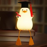 Attivolife Preschool Graduation Gift - Duck Night Light with Dimmable, LED Silicone Lamp, 2024 Cute Kindergarten Pre-K Graduation Gift for Kid Boy Girl