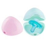 LANEYLI Pacifier Case (Macaron Pink, Green, 2 Pack)