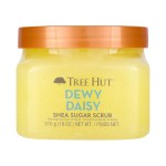 Tree Hut Dewy Daisy Shea Sugar Scrub, Exfoliating, Hydrating & Moisturizing Body Scrub with Shea Butter & Nourishing Essential Oils, Smooth & Soften Skin, 18 oz