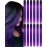Olldag 12 PCS Purple Hair Extensions Clip in, 22-Inch Colored Hair Extensions Party Highlights Long Straight Synthetic Hairpieces for Women Kids Girls Halloween Christmas Cosplay