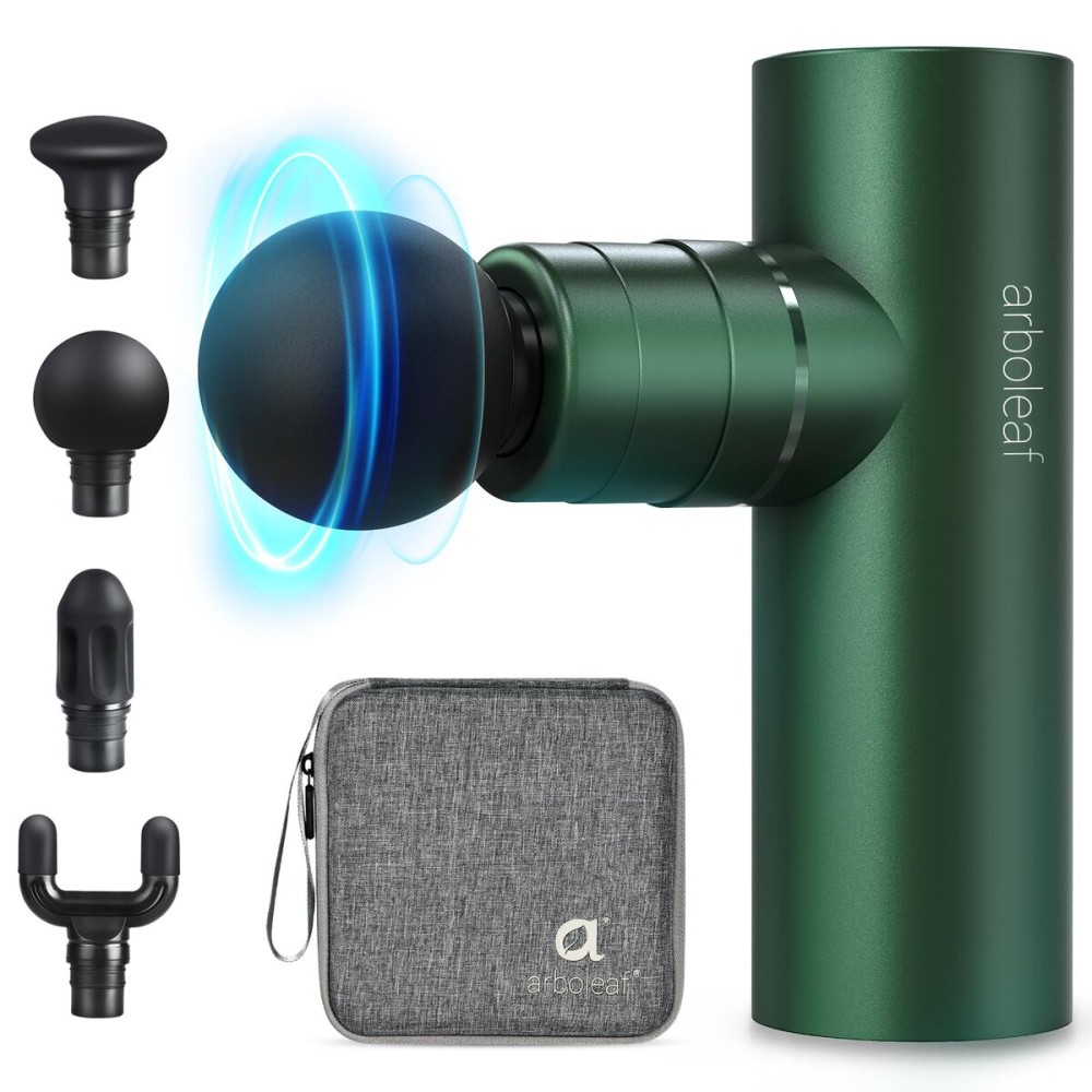 arboleaf Massage Gun Deep Tissue, Full-Metal Electric Portable Hand Held Massager Gun for Back, Body Sore Muscles, Pain Relief, Gifts, Office, Home, Athletes