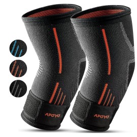 APOYO Elbow Brace for Tendonitis and Tennis Elbow, (Pair) Compression Sleeve for Arthritis, Workouts, Reduce Joint Pain During Fitness Activity (XX-Large)